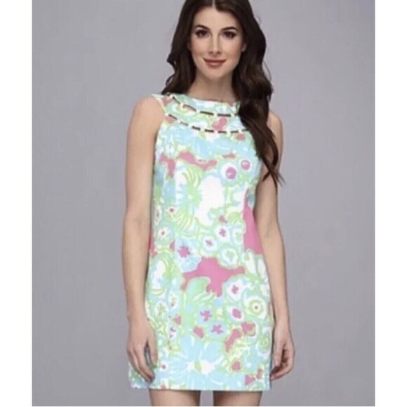 Lilly Pulitzer Classic PreppyResort Wear Lindy Beaded Mini Dress Size 0